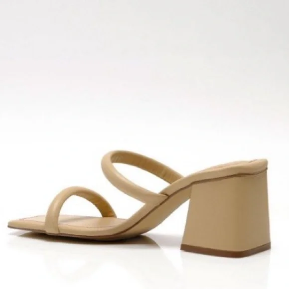 NEW! Free People Double Strap Parker Heel In Dune - Size 39 EU - Picture 3 of 16